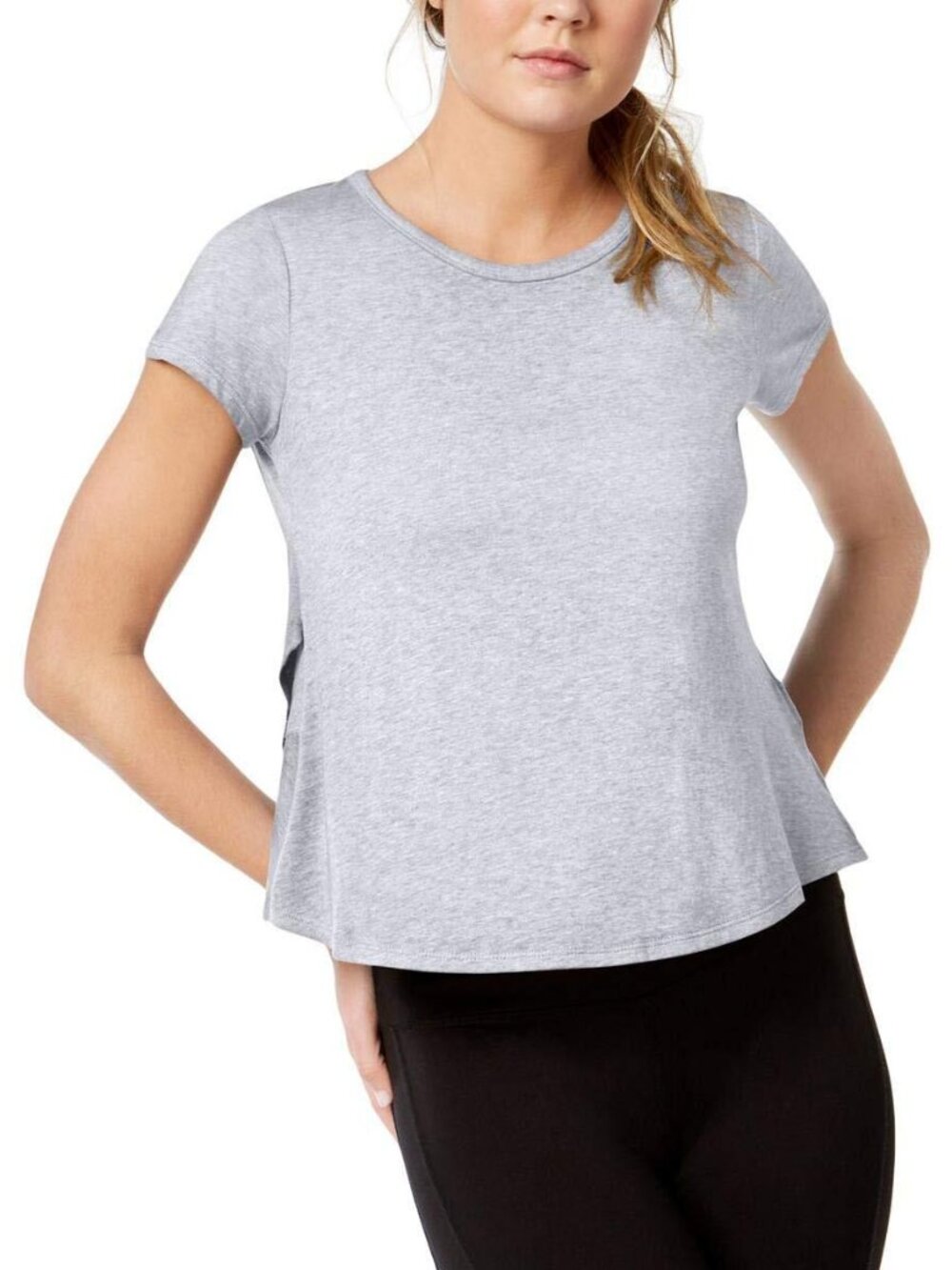 Calvin Klein Womens Performance Flared Hem Top